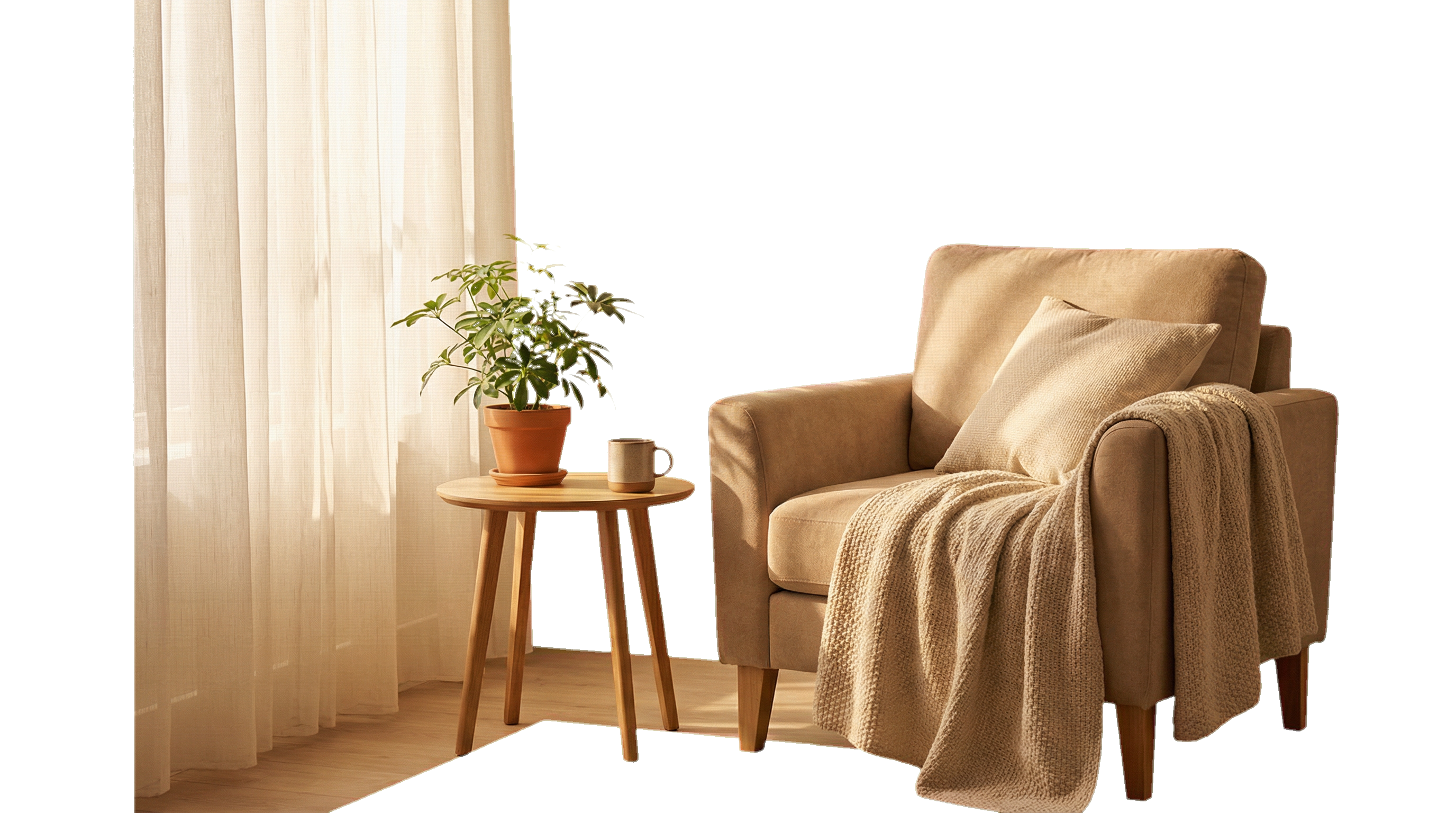 Welcoming workspace representing calm guidance